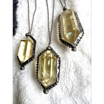 * FRESH NEW STOCK! * DT Citrine Chakra Clearing Necklace Pendant