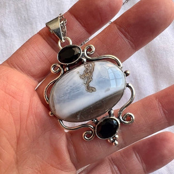 925 Owyhee Opal HIGH⚡️VIBE Pendant Necklace