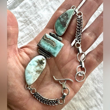925 So Pretty! Calming Caribbean Larimar Bracelet
