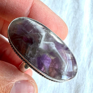 925 Dream Amethyst Cabachon Ring 9