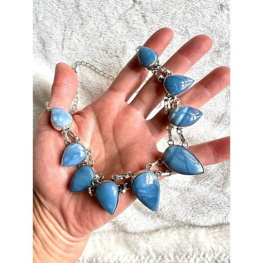 925 HIGH⚡️VIBE Owyhee Opal Multi Stone Necklace Pendant