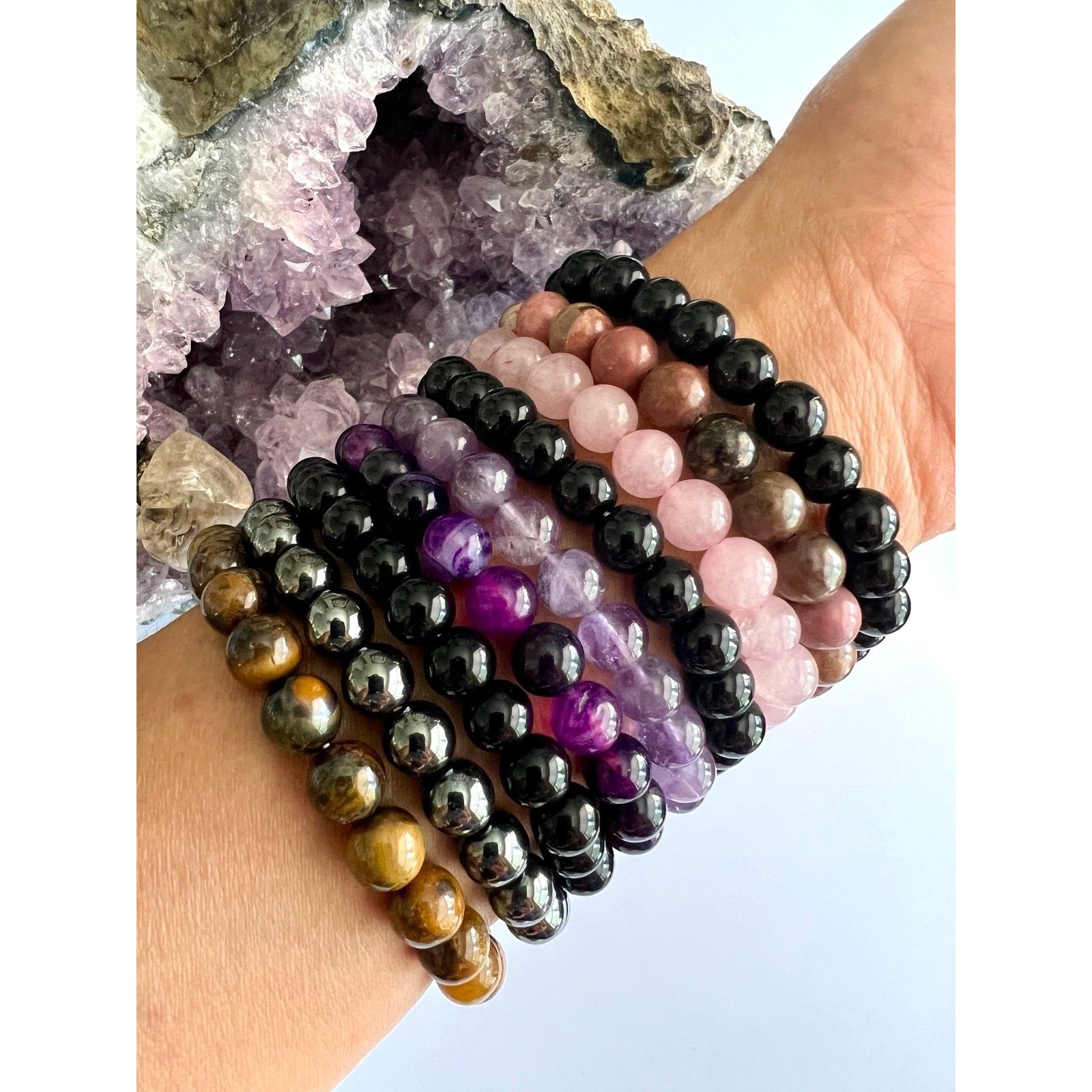 3 Bracelets! YOU CHOOSE!  Mala Bead Bracelet Stack