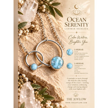 925 Ocean Serenity LARIMAR Orbit Pendant Necklace