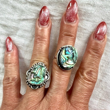 925 Natures Gift Abalone Shell Ring 6