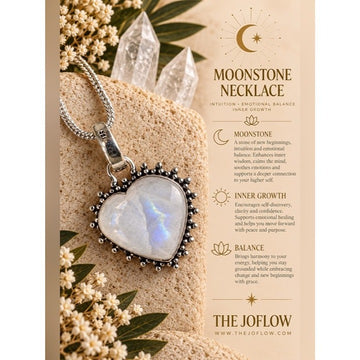925 INSANE Lightning Flash Moonstone Heart ❤️ Pendant Necklace