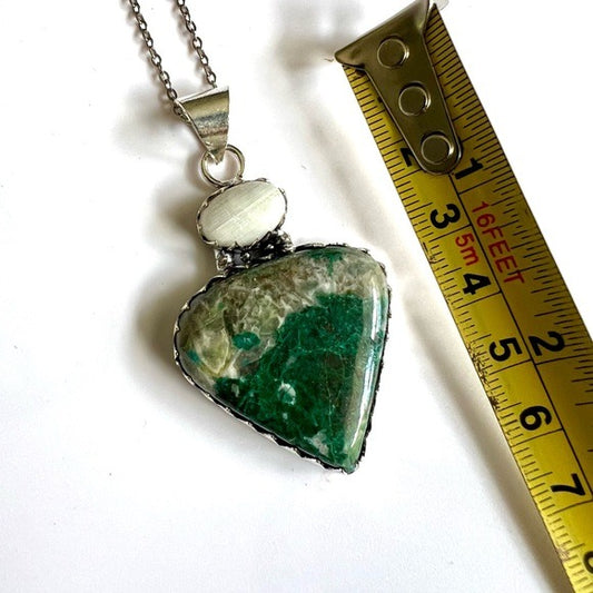 925 Quantum Quattro + Moonstone Pendant Necklace