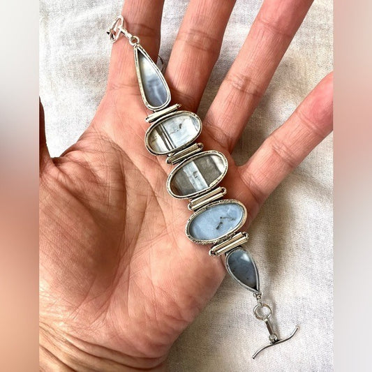 925 Spirit Guides HIGH⚡️VIBE Owyhee Opal Bracelet - adjustable