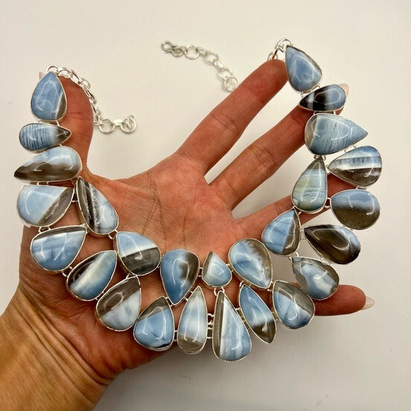 925 HIGH⚡️VIBE Owyhee Opal GODDESS Necklace Pendant