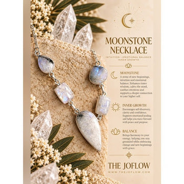 925 Ethereal Rainbow Flash Moonstone w/ Blk Tourmaline Necklace