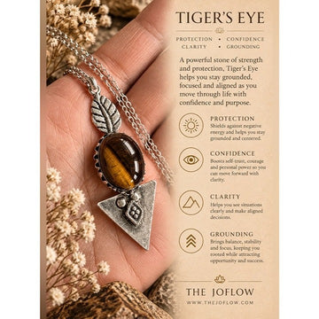 925 Strength Stone Tigers Eye Arrow Pendant Necklace