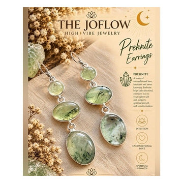925 Unconditional LOVE Prehnite Chandelier Earrings
