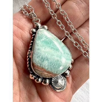 925 Divine Alignment Hememorphite Pendant Necklace