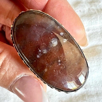Massive! Passion! Red Moss COPPER Ring 9.25