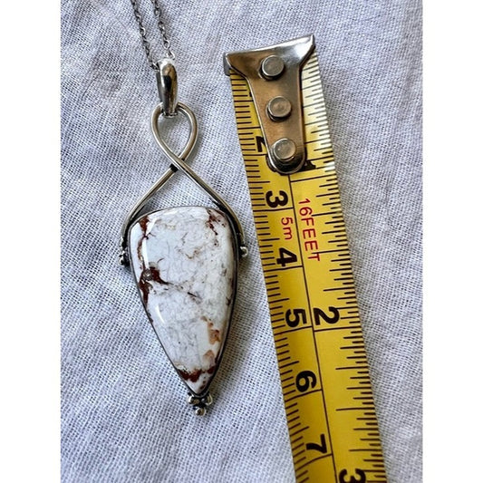 925 Wild Horse Magnesite Jasper Pendant Necklace