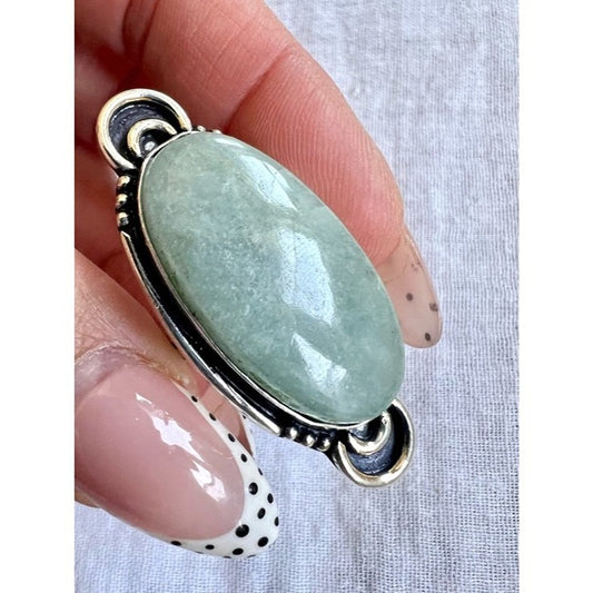 925 AQUAMARINE! Prophet Stone Ring 9
