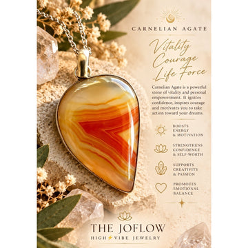925 Vitality Life Force CARNELIAN AGATE Pendant Necklace