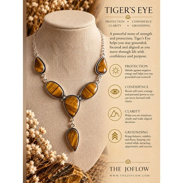 925 Solar Stone Confidence Tigers Eye Necklace