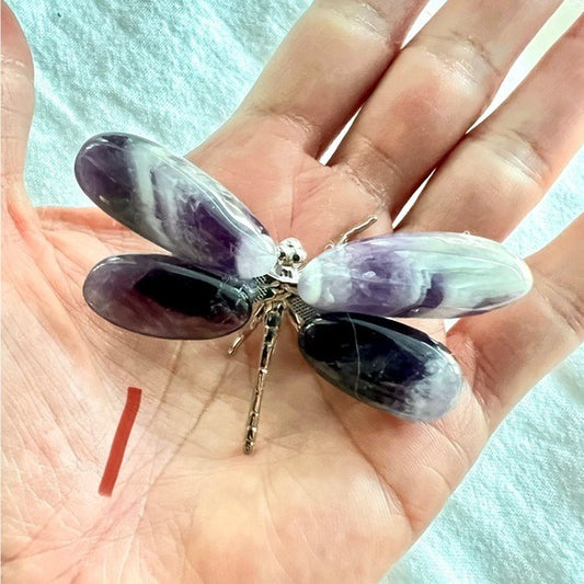 INTUITION Crown Chakra Amethyst Dragonfly