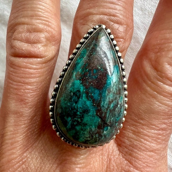 925 Personal Power Chrysocolla Ring 8