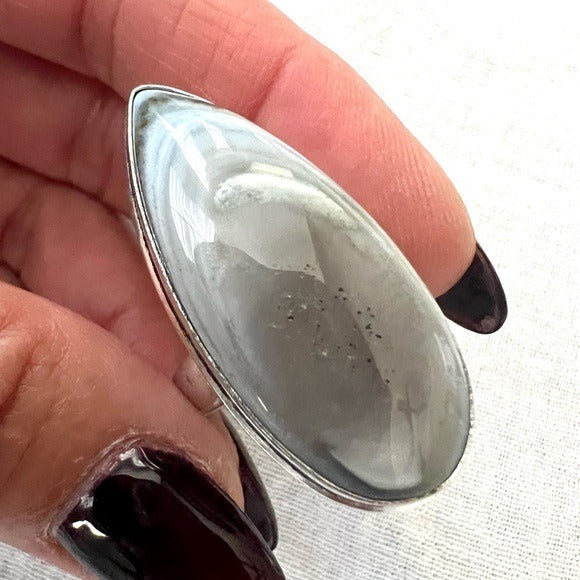 925 HIGH⚡️VIBE Owyhee Opal Eye Ring 8