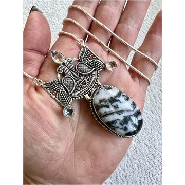 925 Sacred Spirit White Buffalo Turquoise Talisman Pendant Necklace