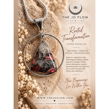 925 Rooted Transformation Red Jasper Pendant Necklace