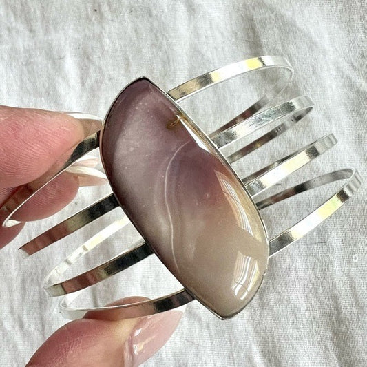 925 Australian Mookaite Jasper Cuff Bracelet