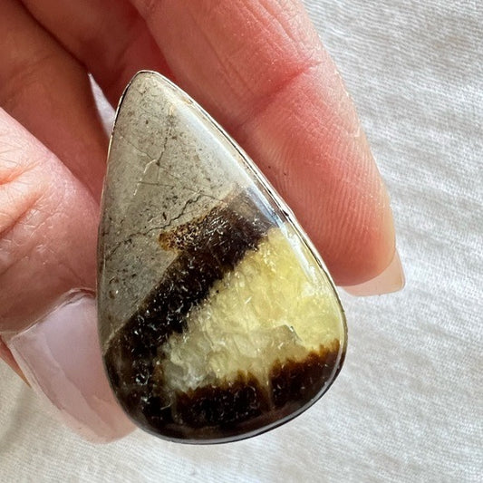925 Truth Stone Dragon Septarian Ring 8
