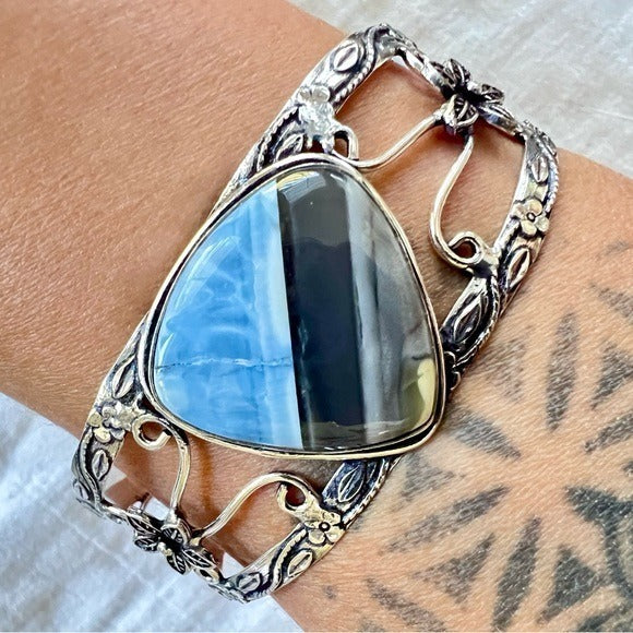 925 HIGH⚡️VIBE Owyhee Opal Cuff Bracelet