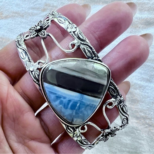 925 HIGH⚡️VIBE Owyhee Opal Cuff Bracelet