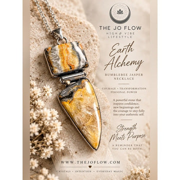 925 EARTH ALCHEMY Double Bumble Bee Jasper Pendant Necklace