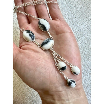 925 White Buffalo Turquoise Talisman Pendant Necklace