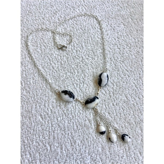 925 White Buffalo Turquoise Talisman Pendant Necklace